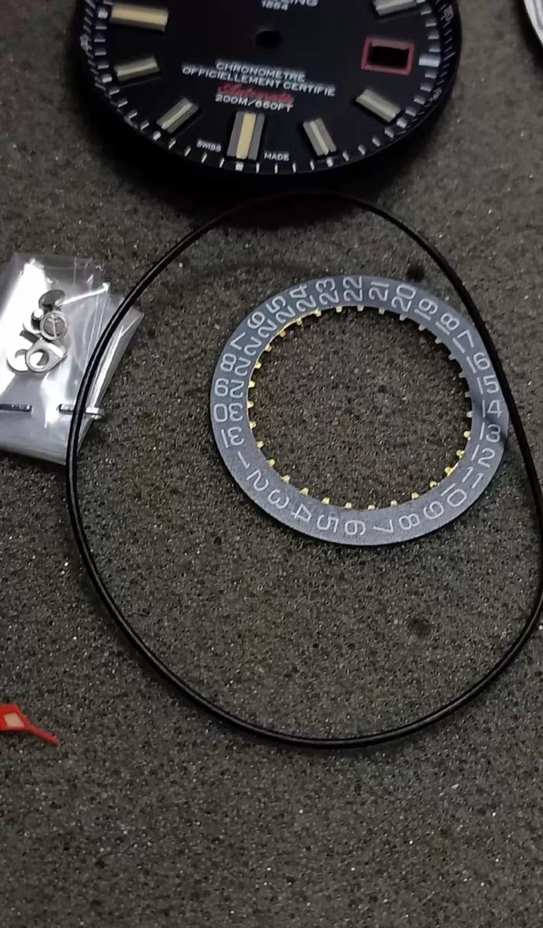 For DIY 44mm Watch Steel Case kit For 2824 movement