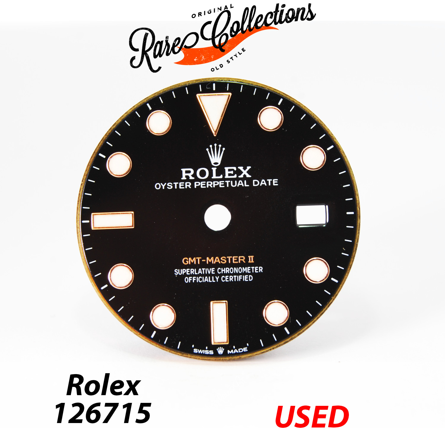 Black GMT Master II 126715 Dial, Cromalight for Rolex (cod. Dial 126715CHNR) — U