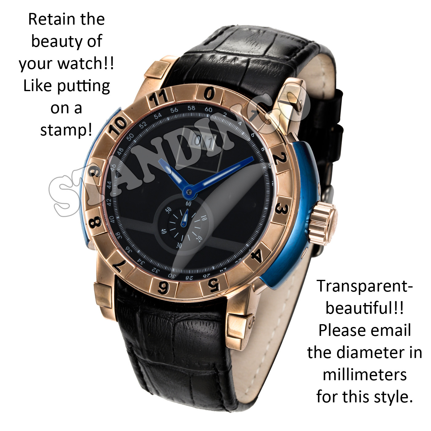 Watch Protectors HD Clear 3 X 28mm up to 38mm Need Different Sizes? Let Me Know!