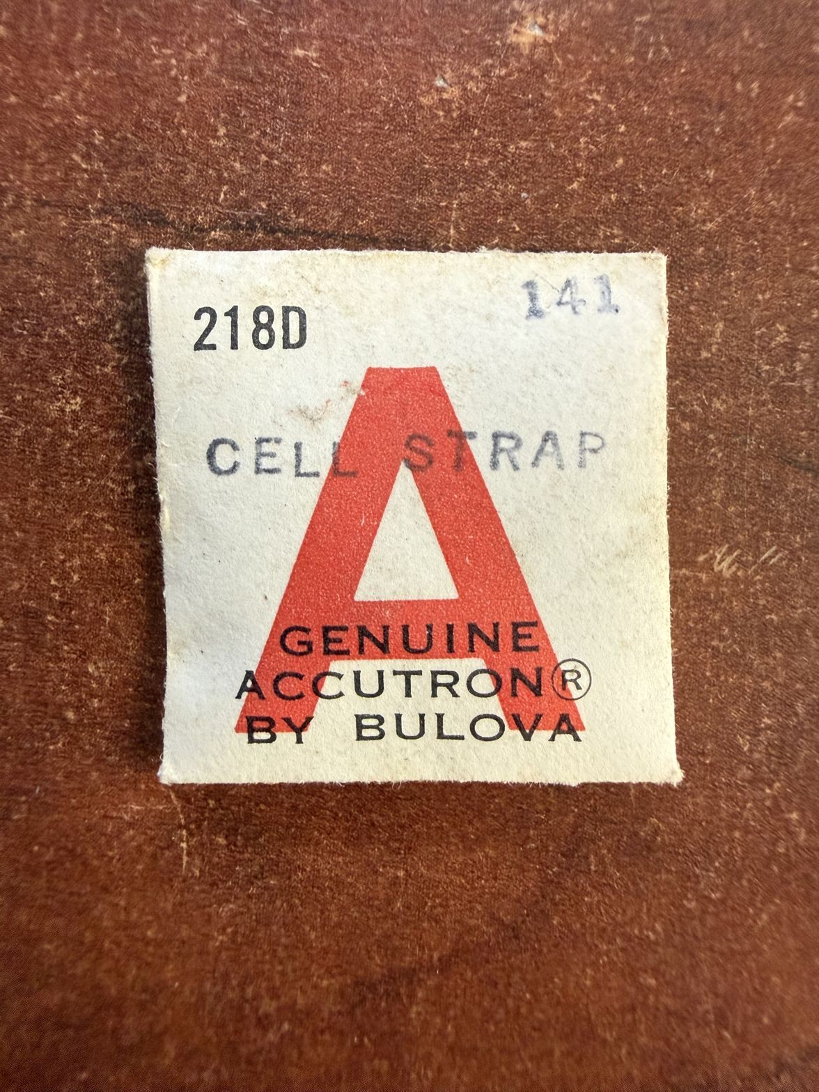 Accutron 218D #141 Cell Strap NOS Genuine Vintage Watch Part