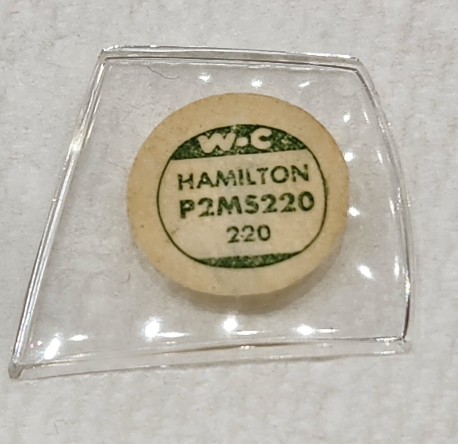 Hamilton Watch Craft Watch Crystal P2MS220 MOLDED PLASTIC #25D1