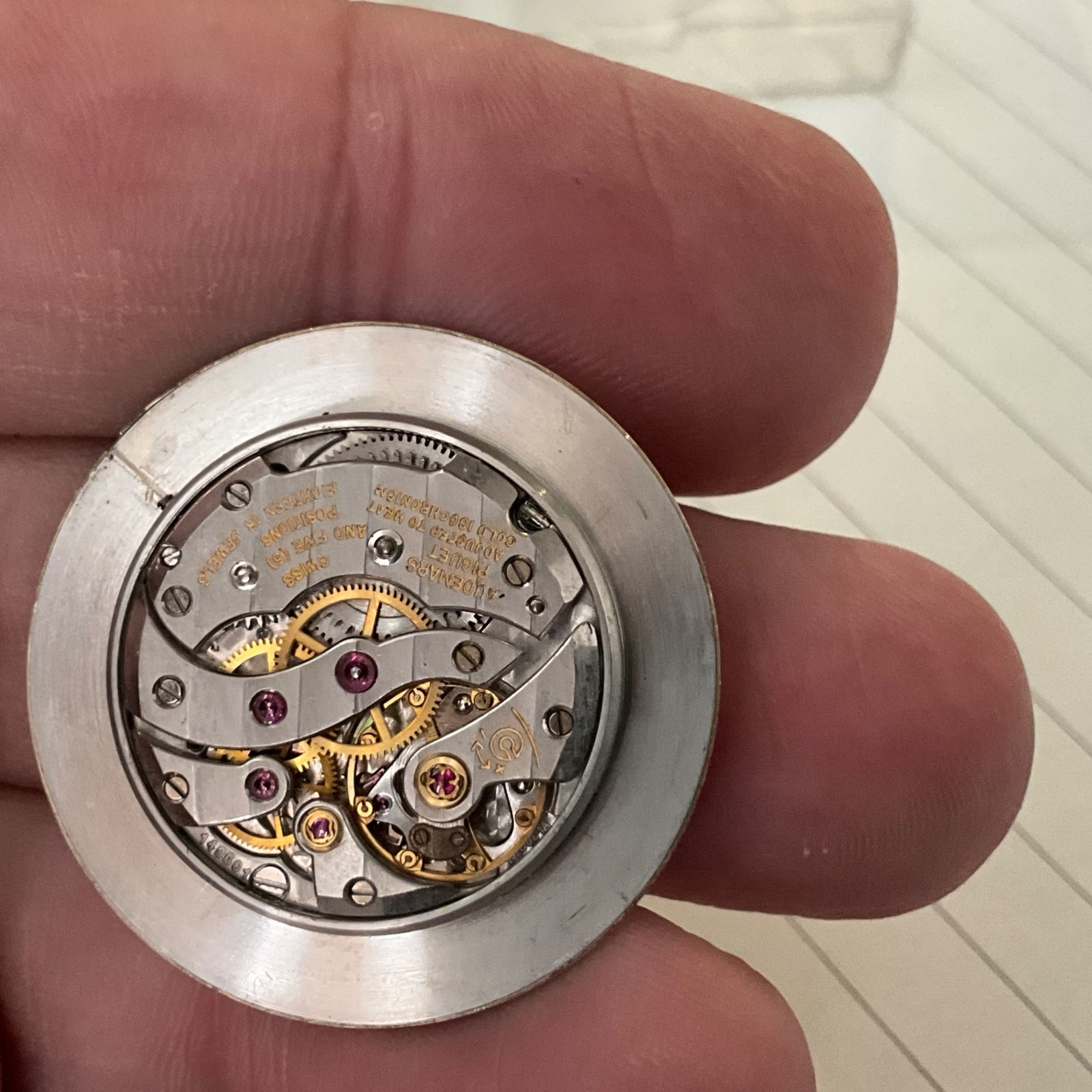 AUDEMARS PIGUET DRESS DIAL AND MOVEMENT 100%O ORIGINAL 30MM CALIBER K 2001