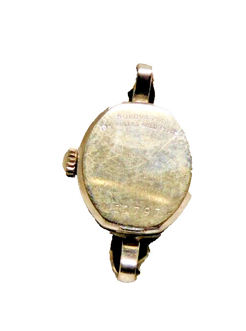 BULOVA 5 AR VINTAGE 17 JEWELS 10 K. R.G.P. CASE. ORIGINAL CROWN