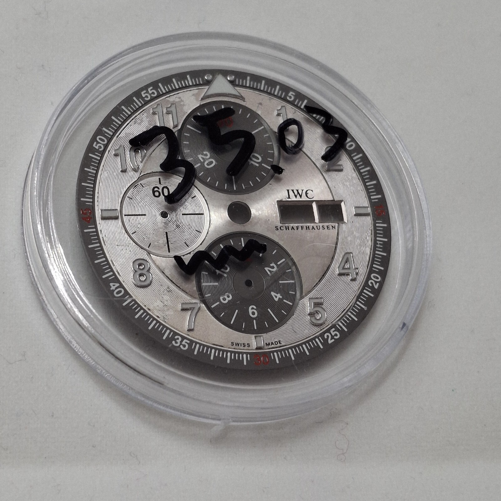IWC International Watch Co Chronograph vintage dial 35mm PARTS Part Swiss #x6