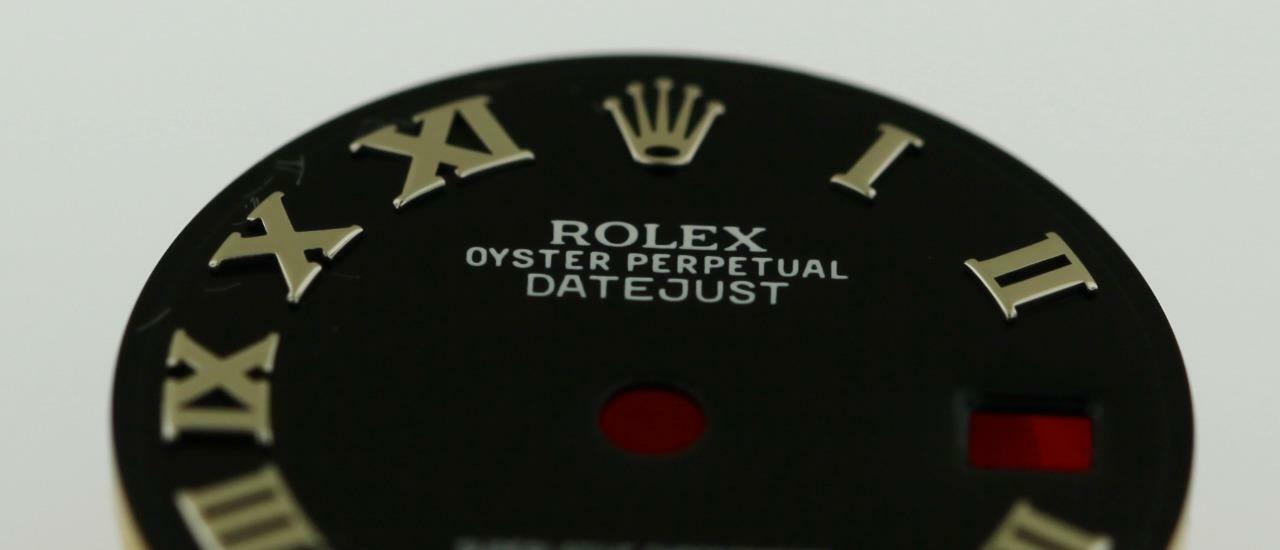 Original Rolex Lady Datejust 26mm 69190 79160 79240 Big Black Roman Dial SS #L42