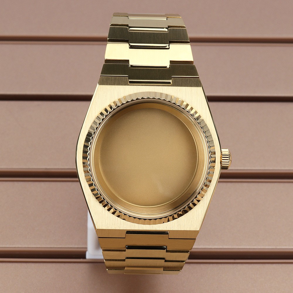 40mm Watch Case Modify PRX Mod Fluted Bezel Sapphire 28.5 Dial For Seiko NH35 36
