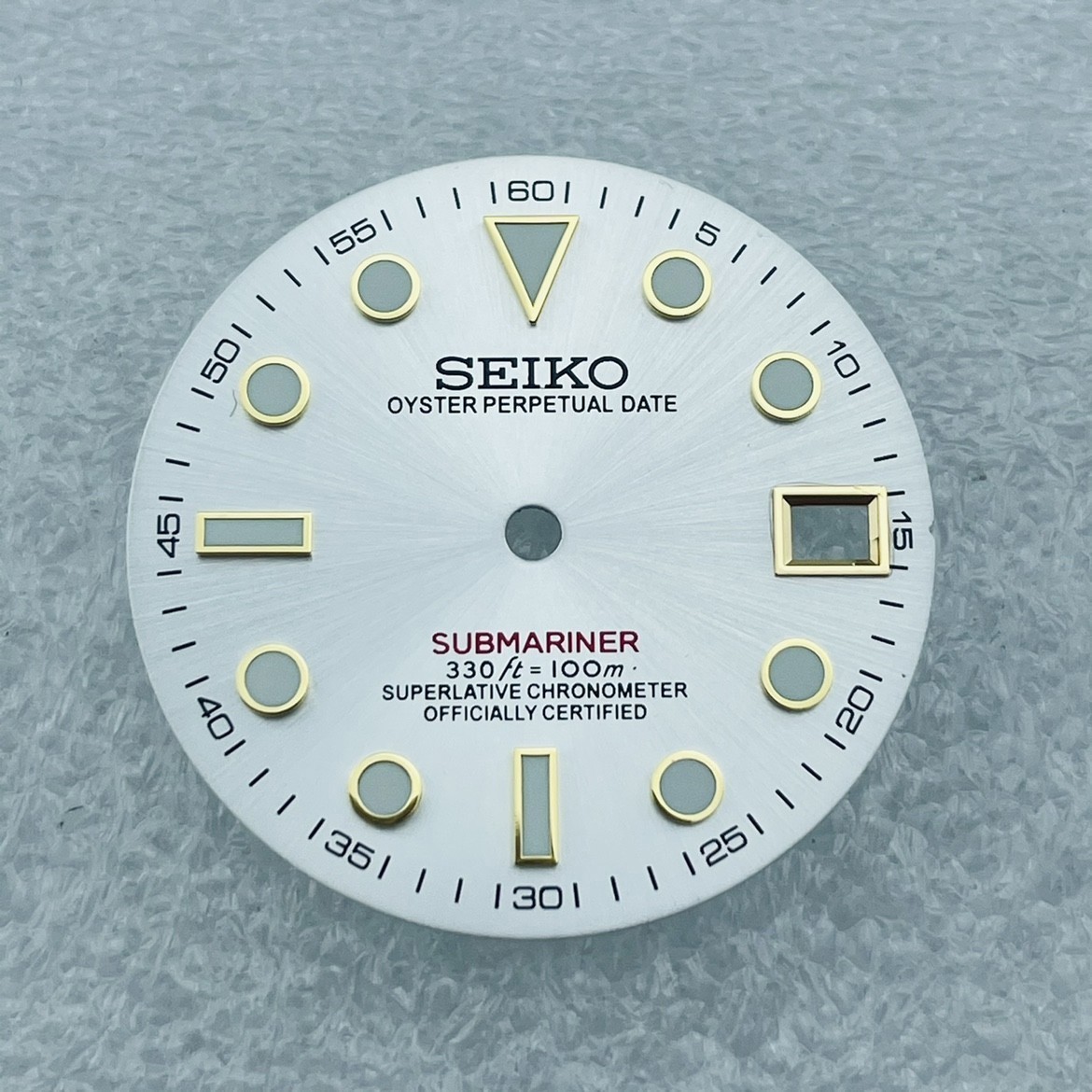 28.5mm Green Luminous Watch Dial Date Fit NH35 NH36 Movement