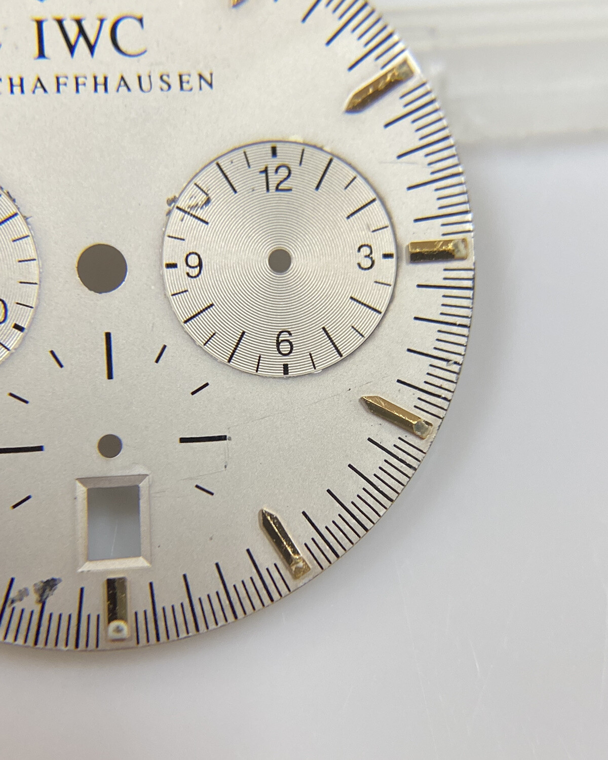 Original IWC Schaffhausen GST Chronograph 3727-03 Silver/Gold 27mm Dial
