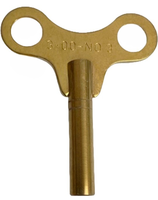 Brass Single End Clock Key #3, Jeweler Tools