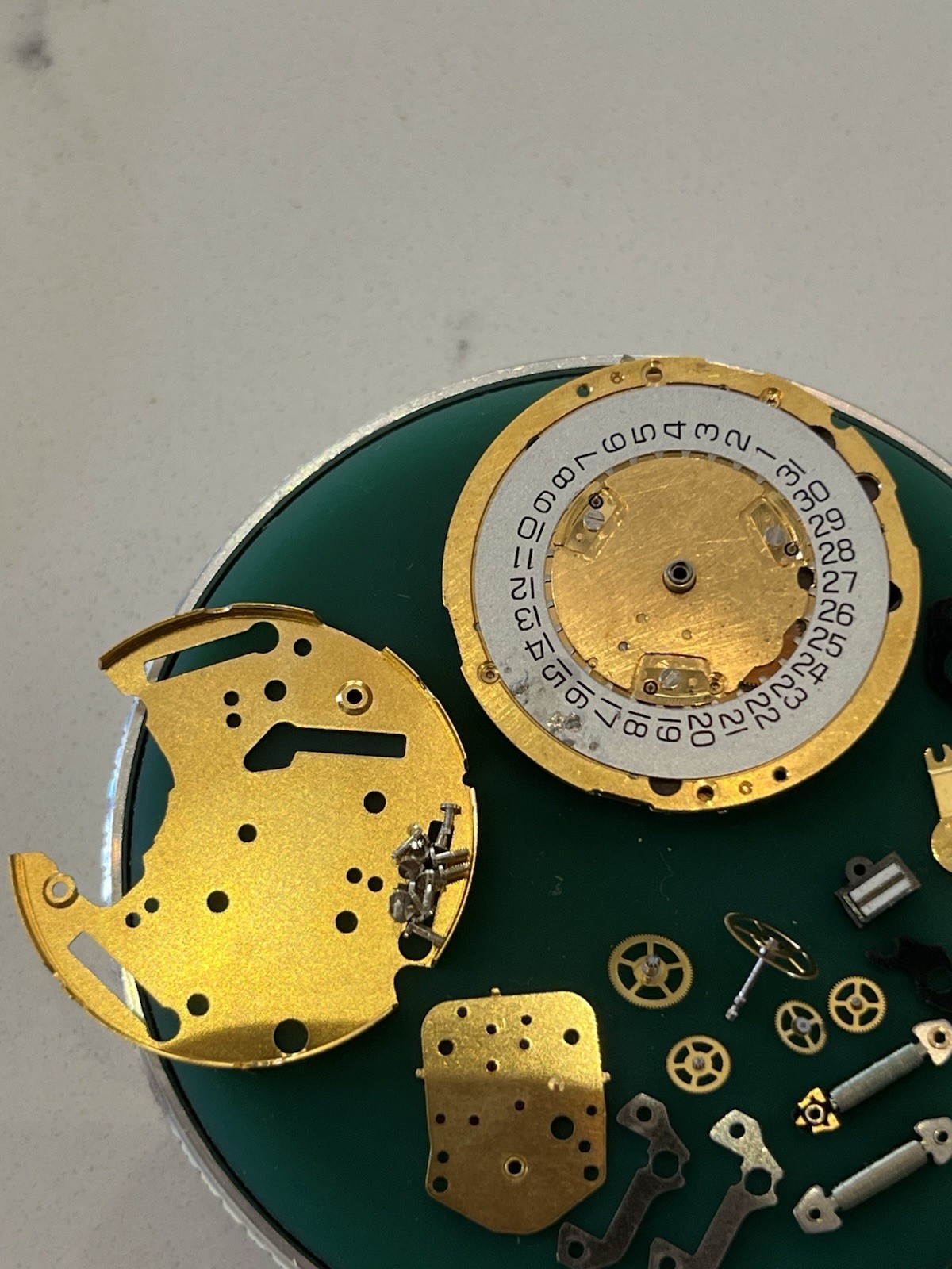 Partial ETA 251.272 Quartz Chronograph Movement Movado 22j