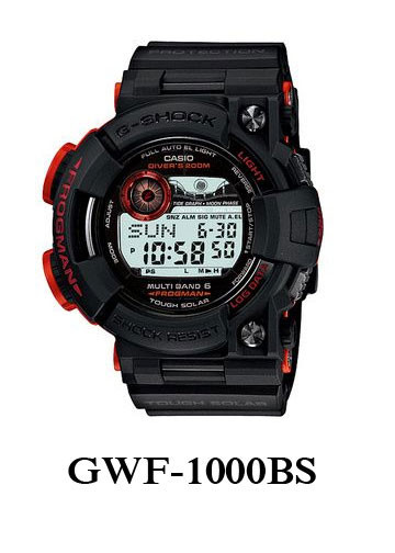 Genuine Casio G-Shock FROGMAN GWF-1000BS GWF-T1000BS watch band bezel case