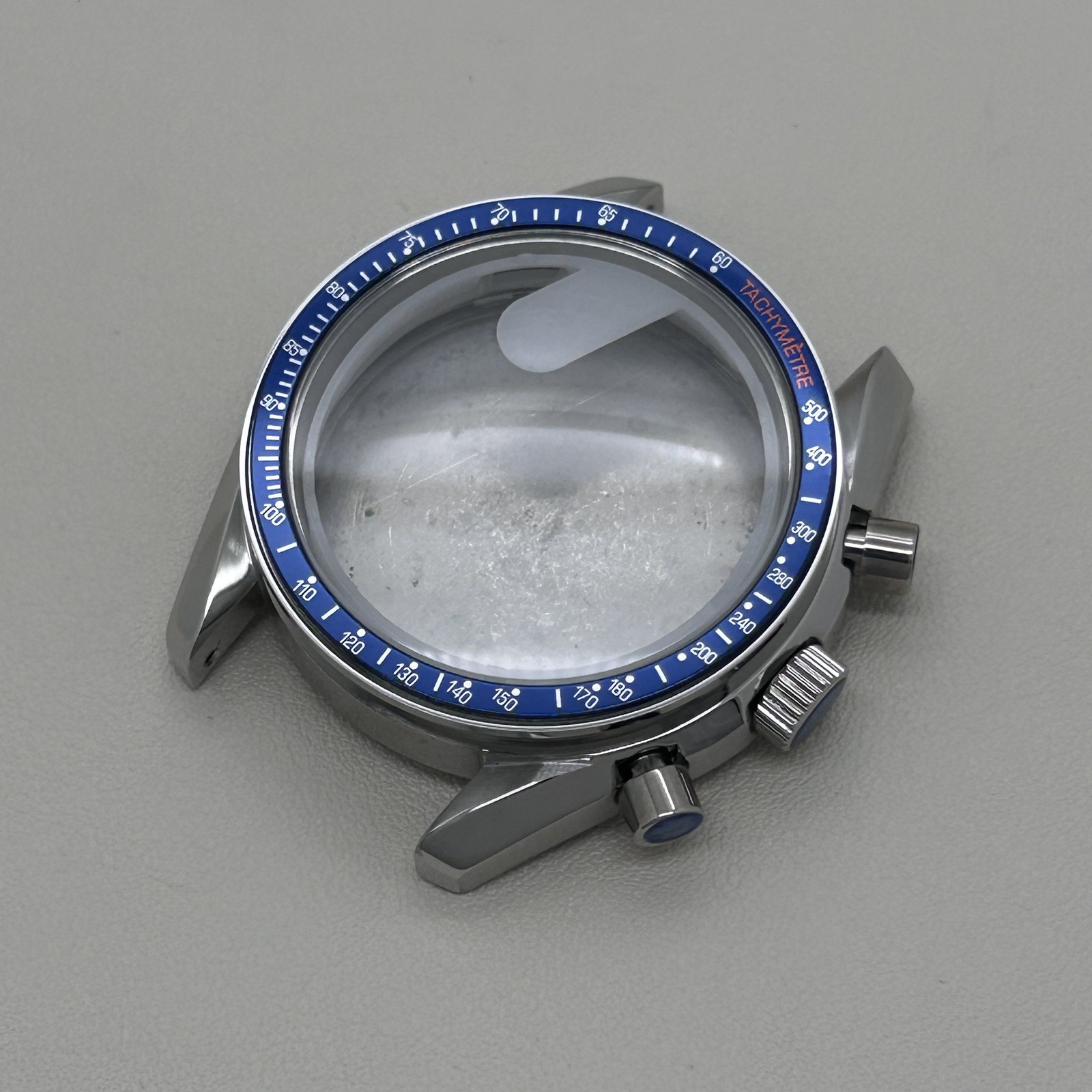 DIY Watch Part Kit for VK63 VK64 Speedmaster 39.7mm Watch Case Steel Strap