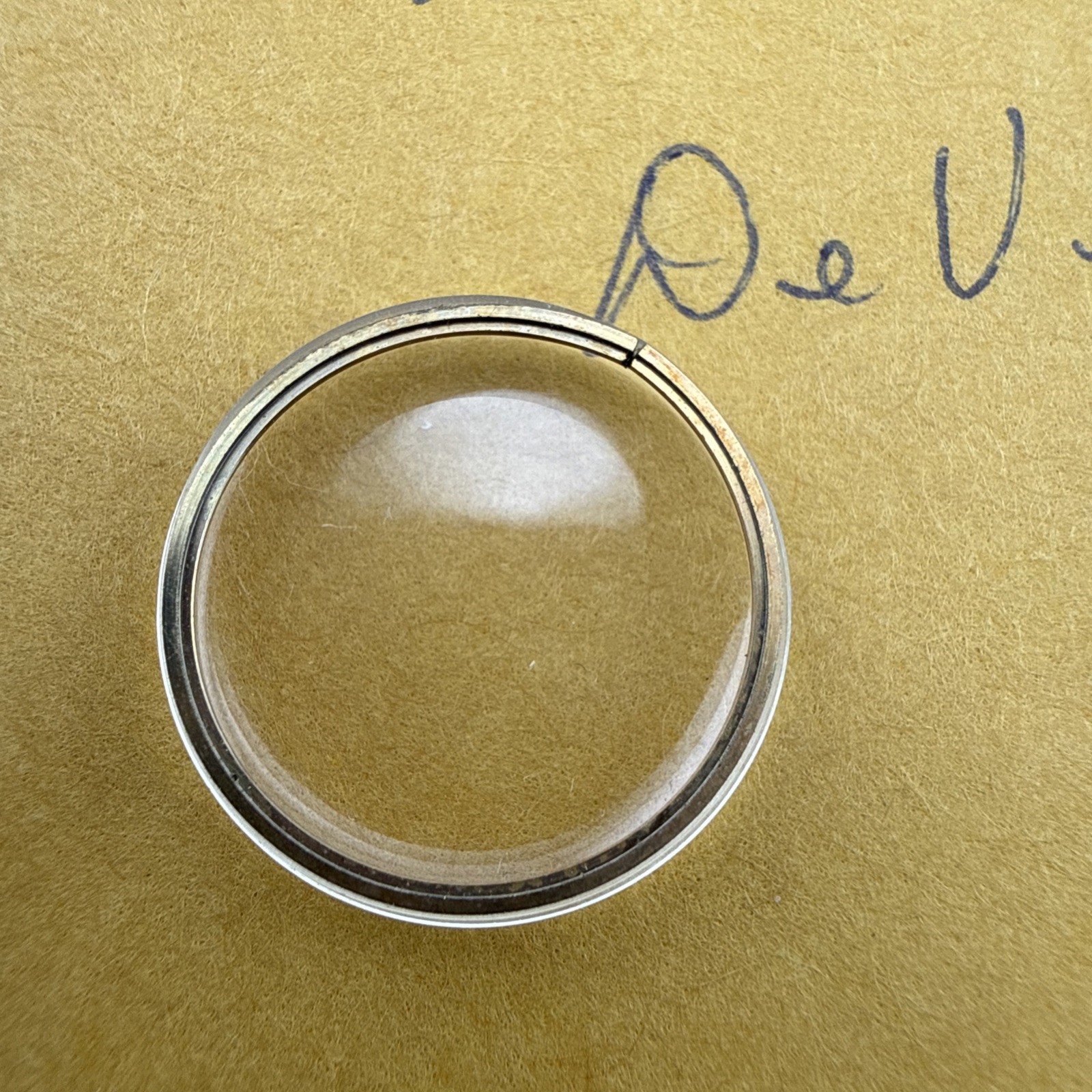 New Old Stock Vintage Omega 20.5 mm Plastic Crystal and Ring For 535.002 Deville
