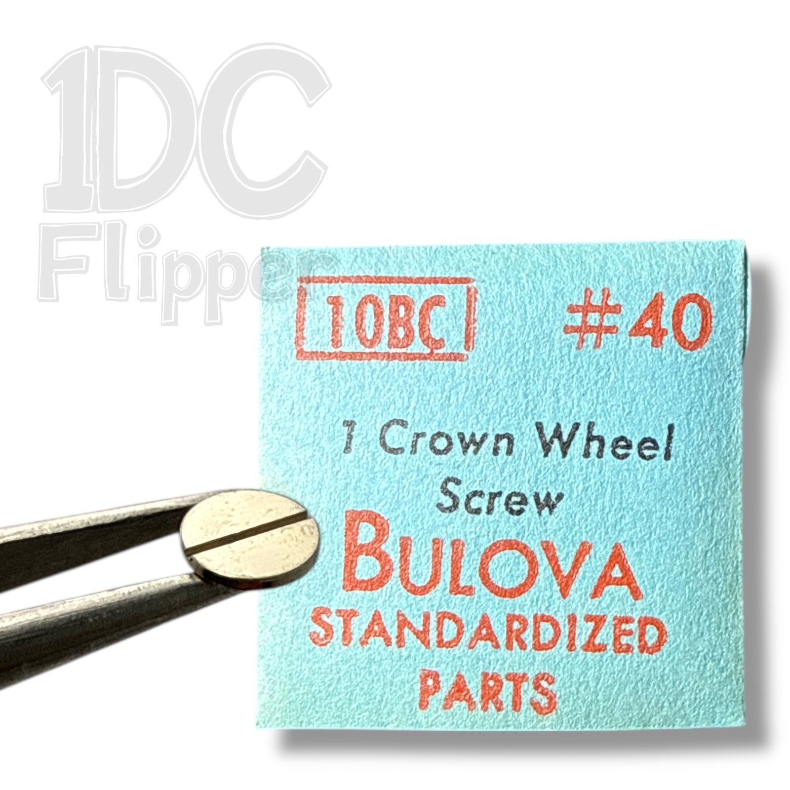 Bulova 10BC CROWN WHEEL SCREW #40 5420/387 AS 1200 Fits Multiple, Read List!