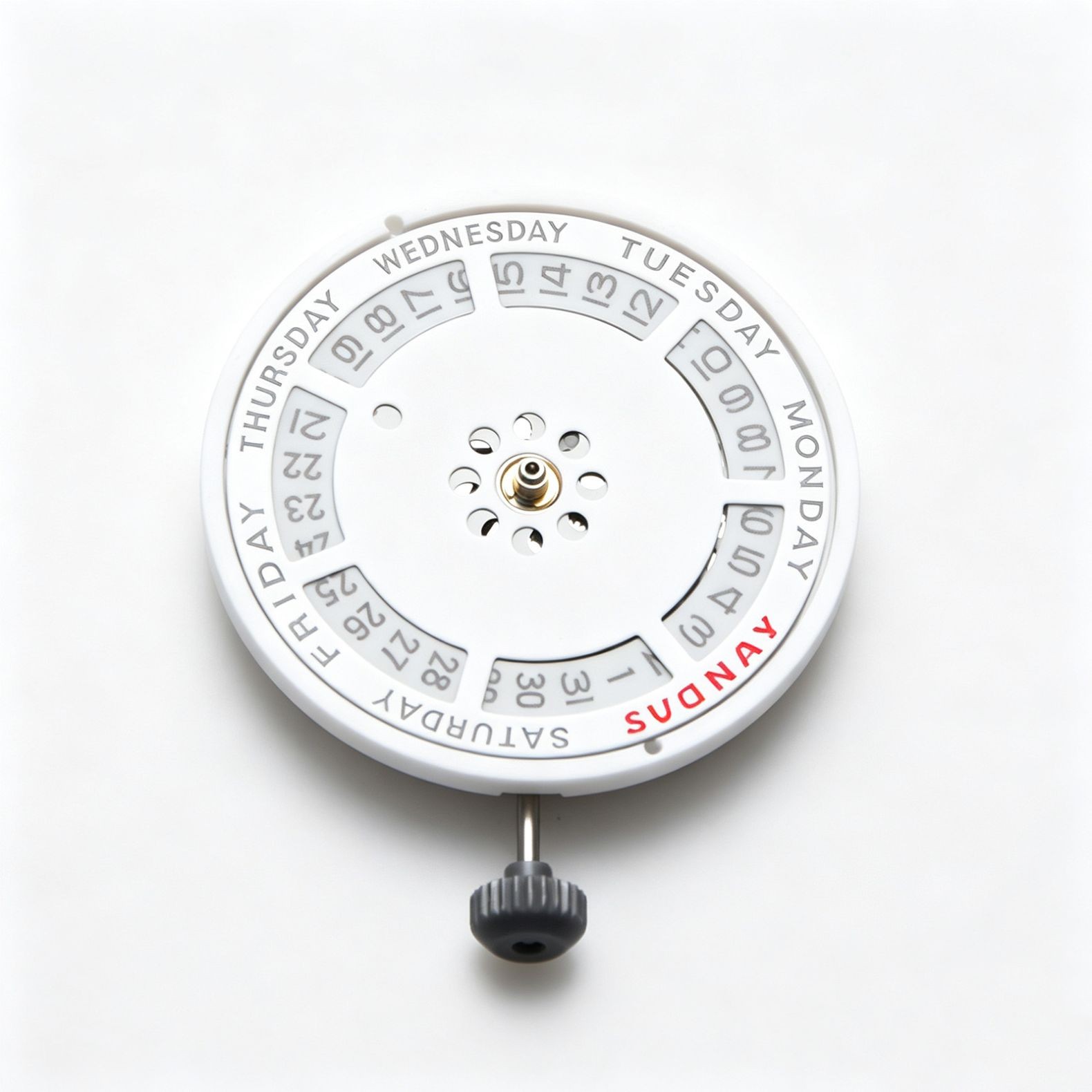 21 Jewels 3 Hands Double Calendar Mechanical Watch Movement For Miyota 8285