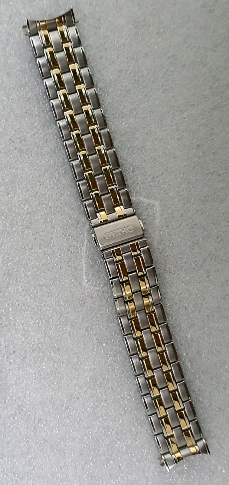 Seiko Two Tone Bracelet Strap For 5M62-0CJ0 Kinetic Watch Stainless Steel