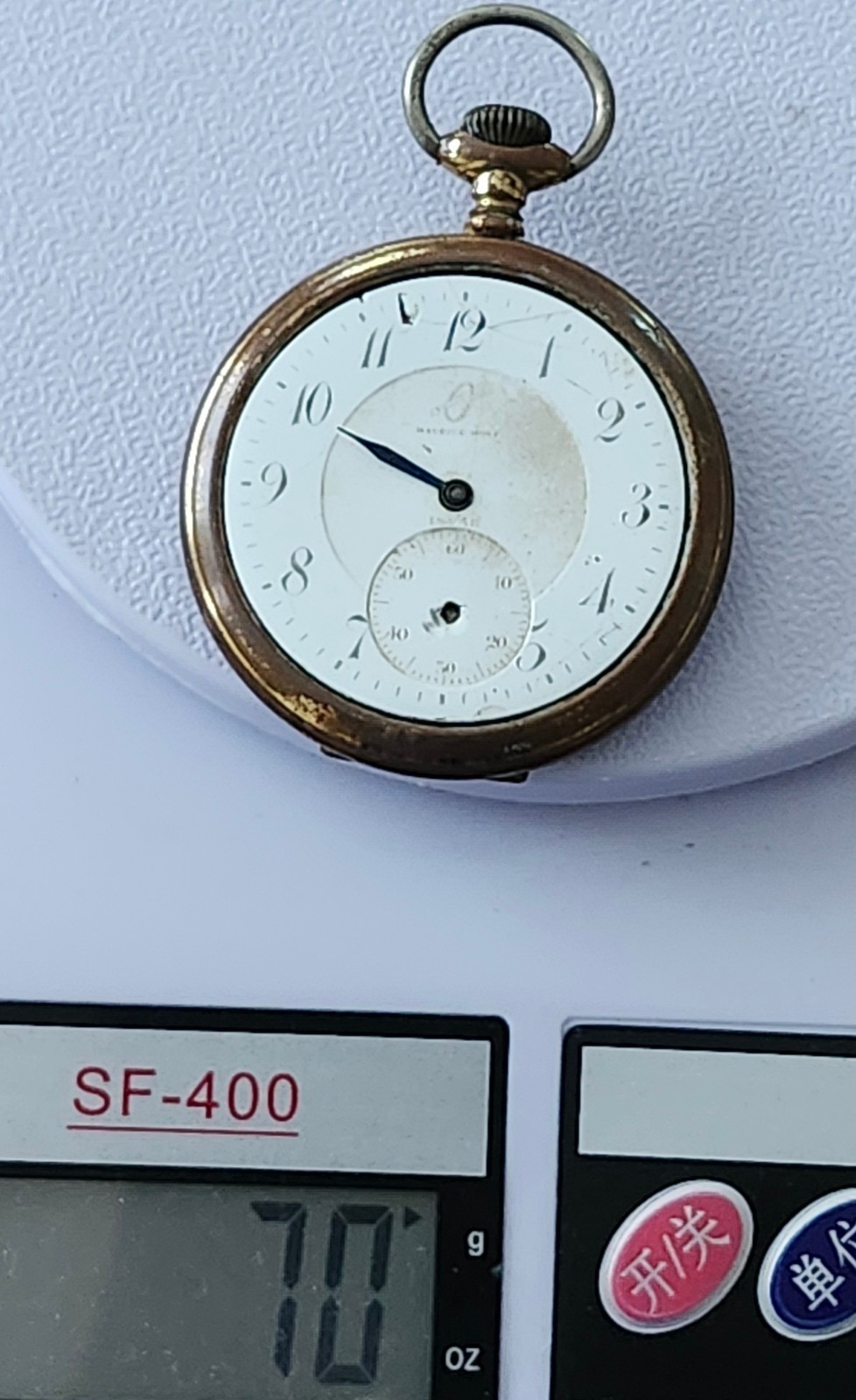CYMA Tiger Invar Pocket Watch Maurice Wolf Dial Parts Repair As-Is Heavy Wear