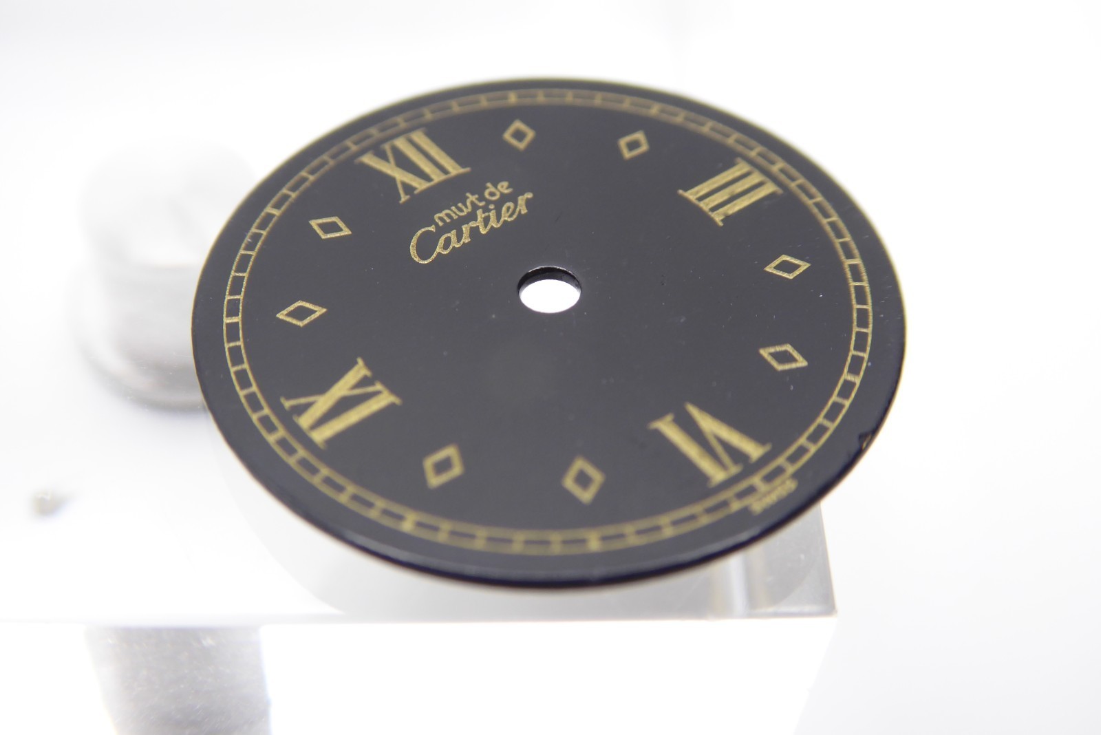Cartier must de cartier vintage black dial