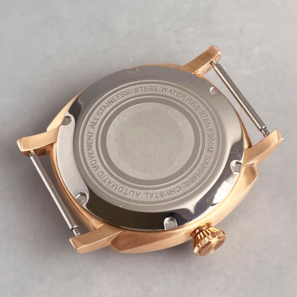 Mod CUSN8 Bronze Case Sapphire Crystal 200m Waterproof Watch Cases For NH35 NH36