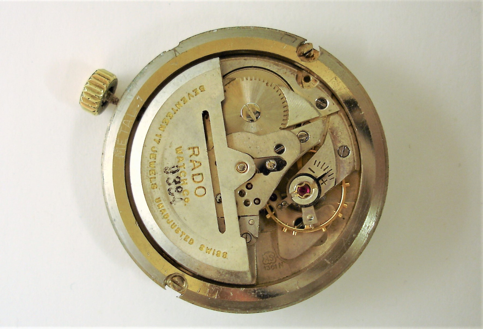 Rado Automatic Vintage Movement Cal.9384 AS1361N + Dial 1960s