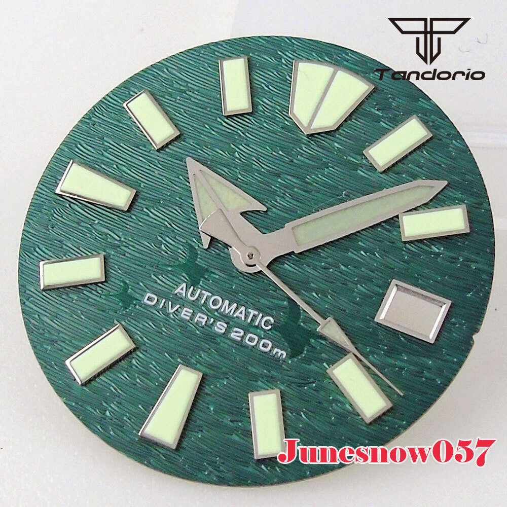 29mm White/Orange/Blue/Green/Black Men’s Watch Dial Lume Fit NH35A NH36A SKX SRP