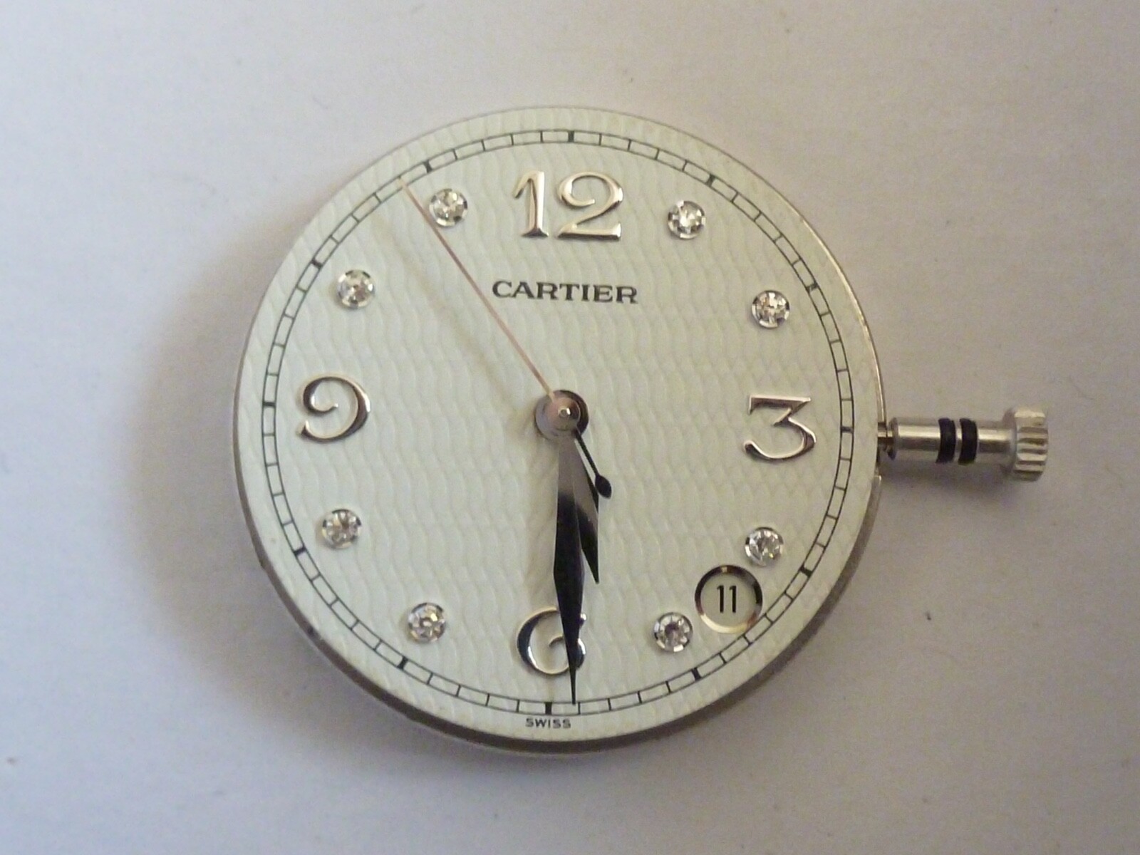 MOVEMENT AND Diamond DIAL CARTIER PASHA Cal. 049 ETA 2892-2 AUTOMATIC 21 jewels