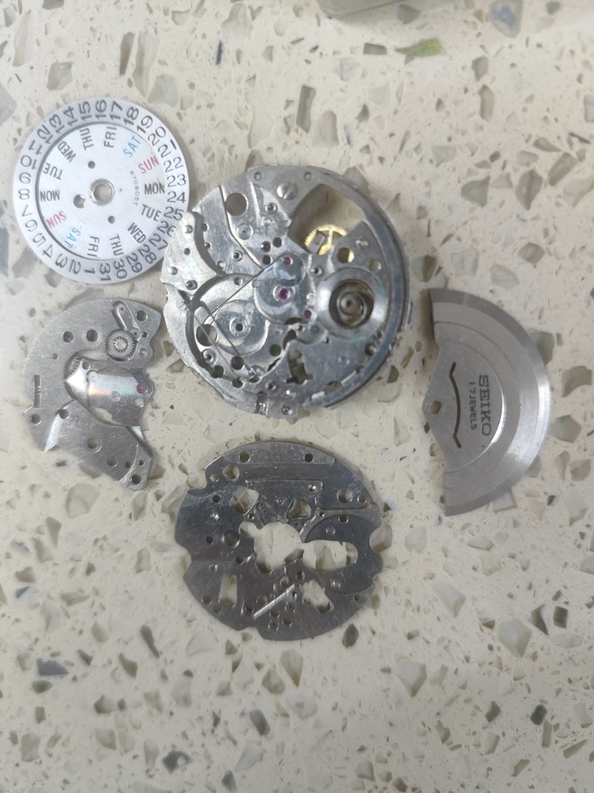 Vintage Seiko Bell Matic Alarm 4006A Incomplet movement Not Work For parts Y