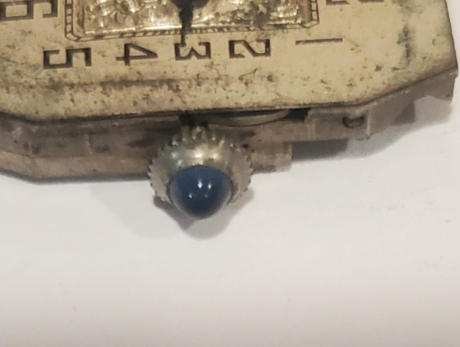 Abra 6 Jewel Watch Movement Art Deco Style w/ Dial & Crown Parts Or Repair