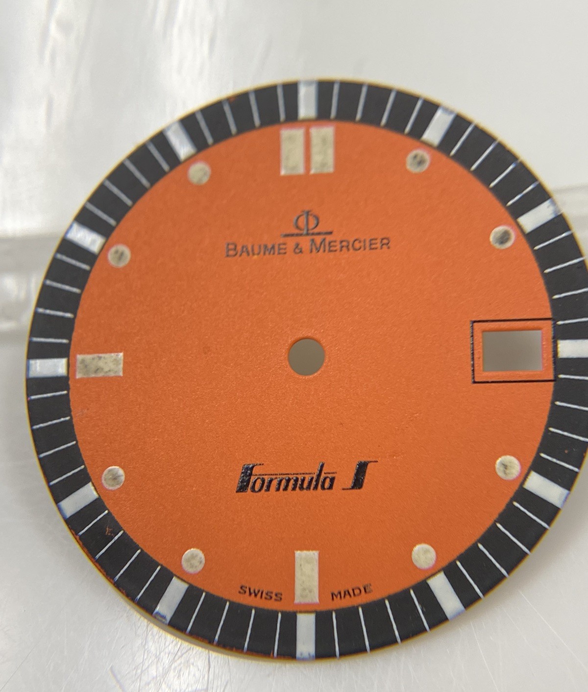 Original Baume & Mercier Formula S MV04O16 Orange/Black Dial