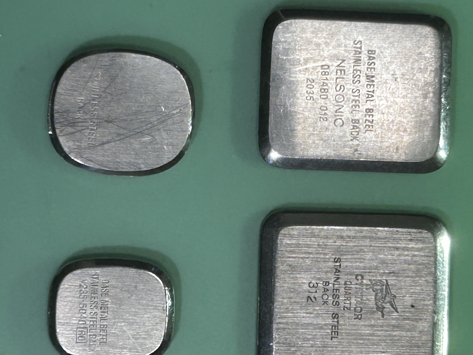 Watch Case Backs – Total of 12 – Various Brands – 1 Lot – 15.2mm – 25.4mm