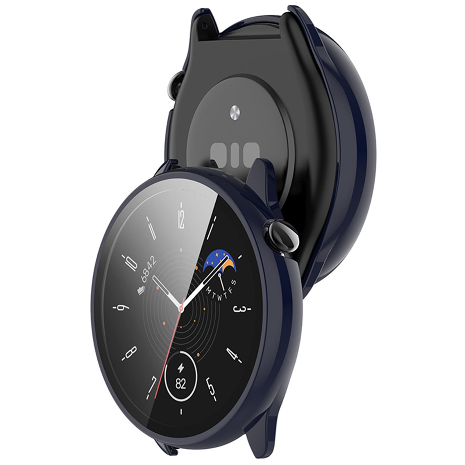 45.1MM Watch Case PC+Tempered Glass Film Protective Case for Amazfit GTR Mini