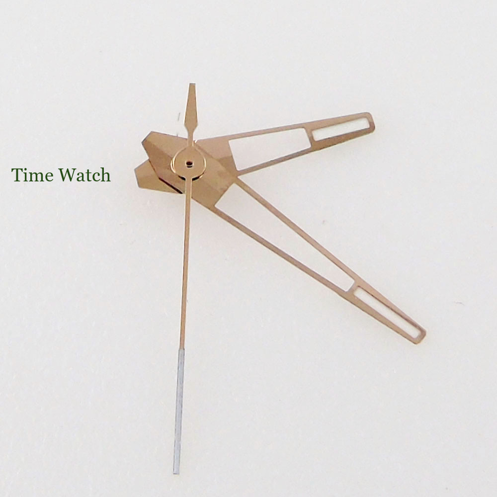 Silver/Rose Gold Hollow Watch Hands For Mingzhu/DG 2813 Miyota 8215 821A 8205