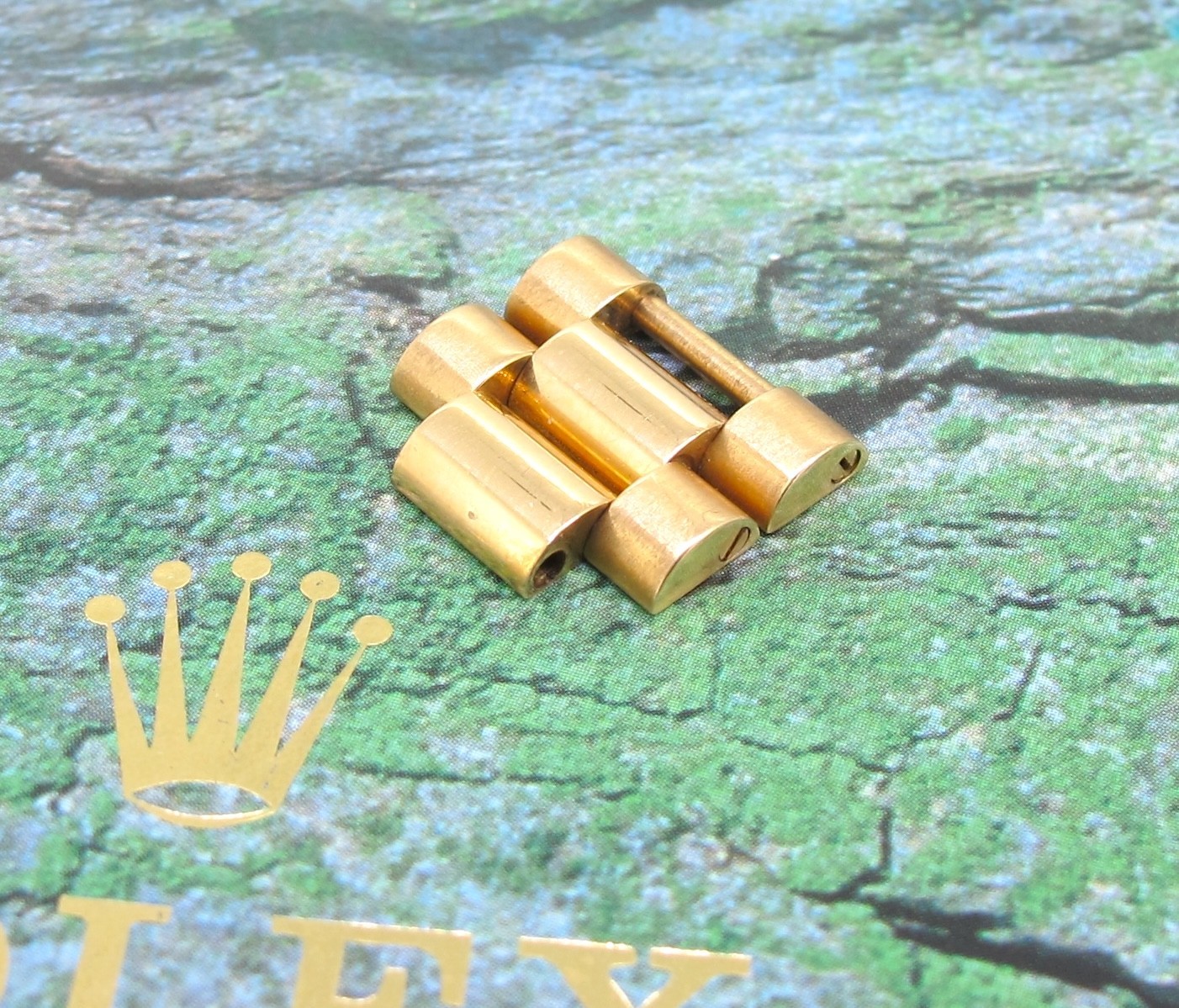 Original Rolex President Solid 18k Gold 16mm Links (2) With Screw