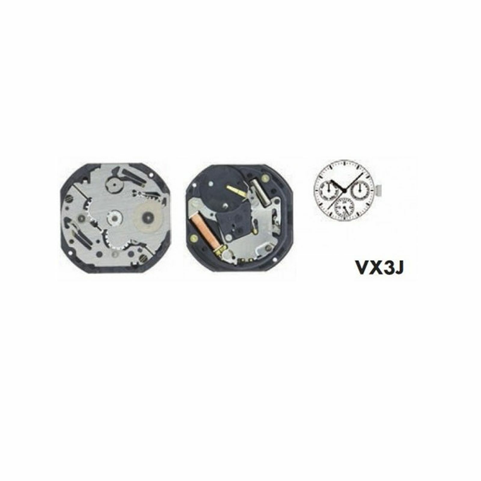 HATTORI VX3J quartz movement quartz Shiojiri TMI Seiko watch Japan