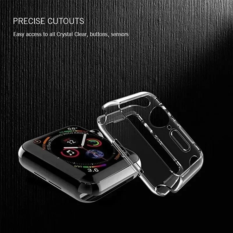 Soft TPU Screen Cover for Apple Watch –IWatch Ultra, Series 1-10, SE, and More
