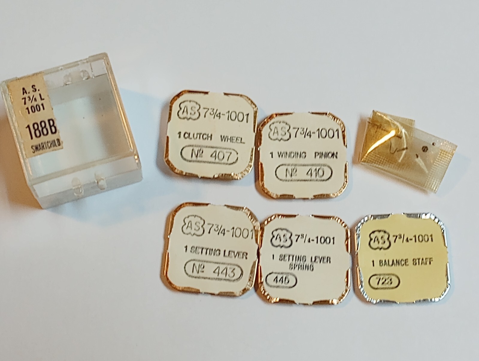A Schild (AS) 7-3/4 – 1001 Part #’s 407, 410, 443, 445, 723