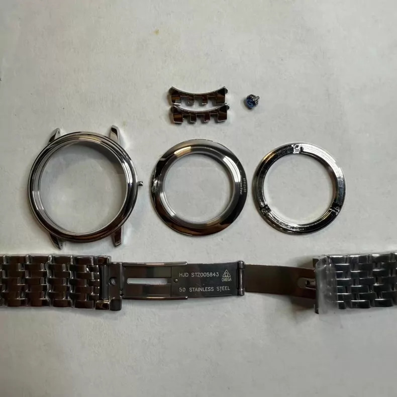 For DIY39.5mm Watch Steel Case kit For 2627 2202 Movement
