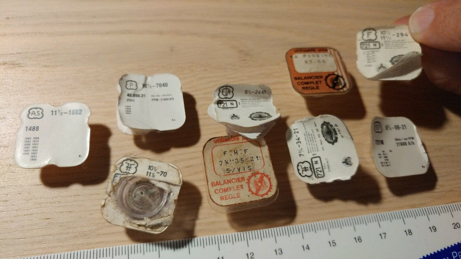 #1 Balances – Balance or Other Replacement, Vintage Stocks Various Sizes