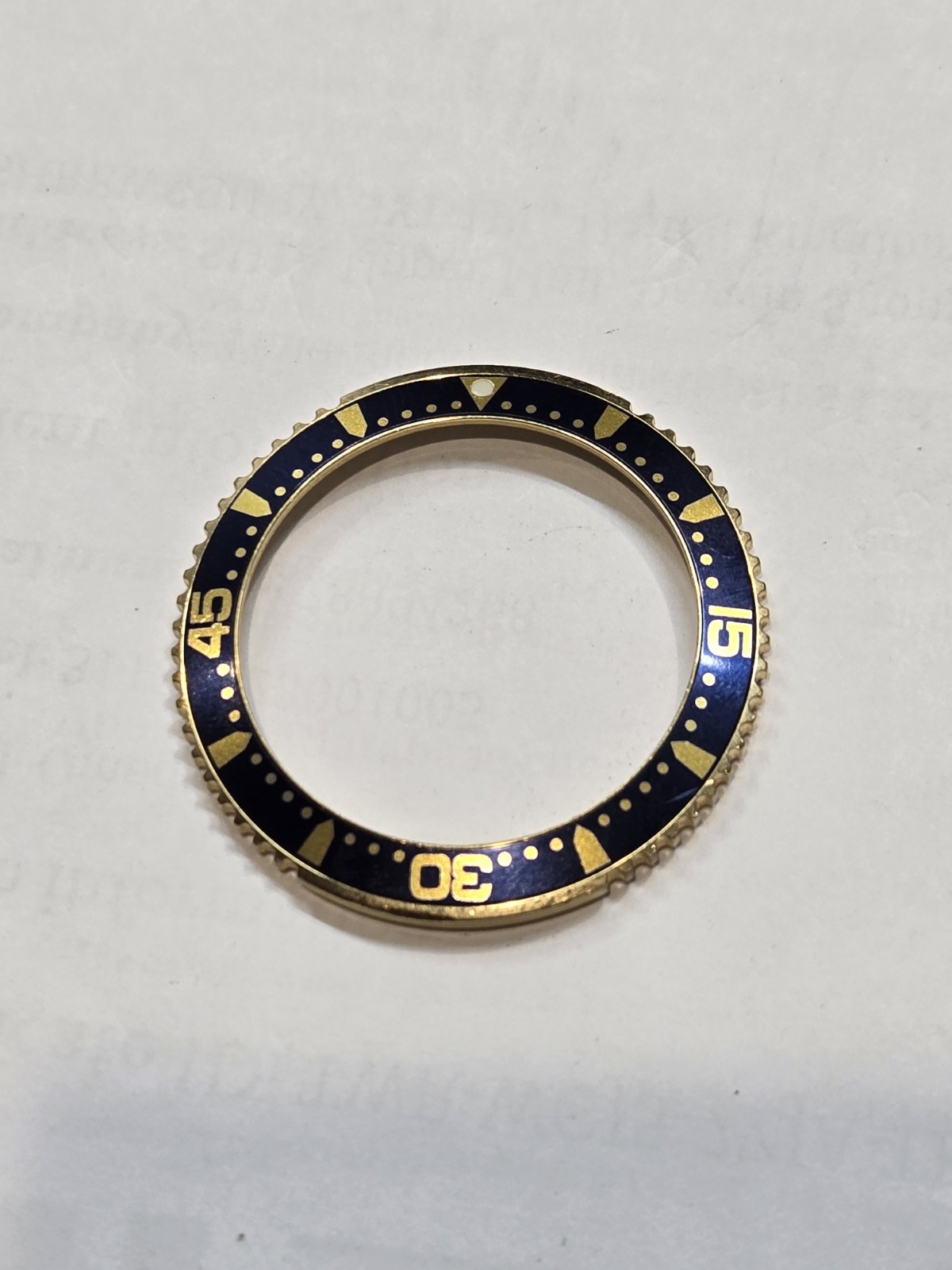 longines hydroconquest Replacememt Bezel Gold Blue