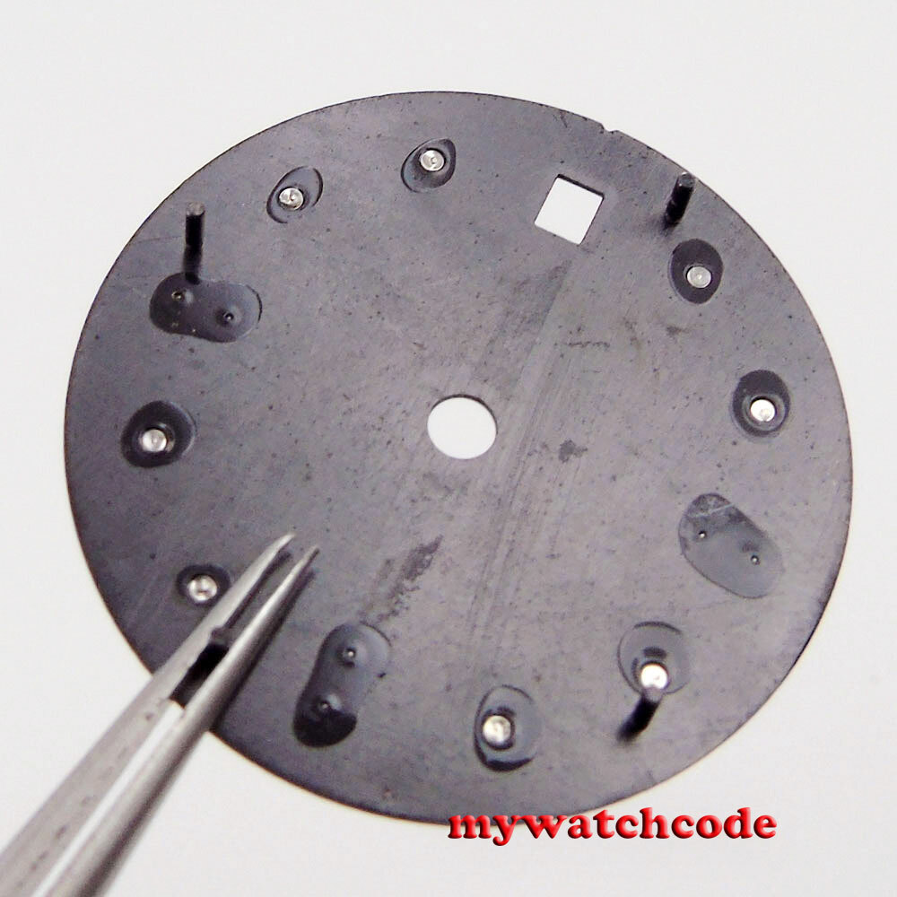28.5mm black Watch Dial beige makes for eta 2824 2836 8215 8205 ST1612 Movement