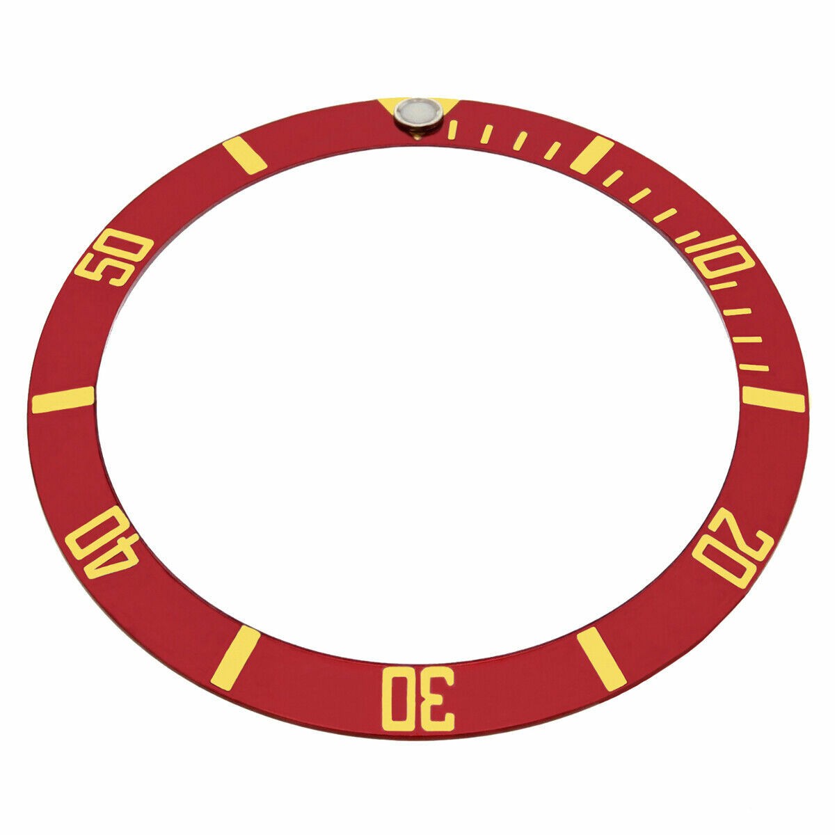 Submariner Bezel Insert For Rolex 16613, 16803, 16618, 16808 Red Gold Font
