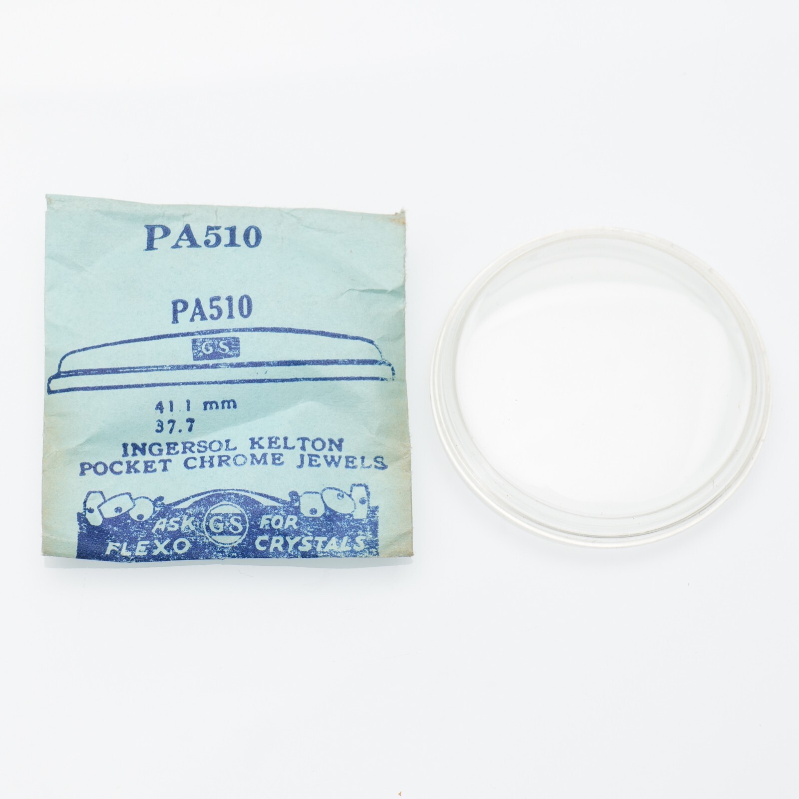 G-S Acrylic Watch Crystal PA510 For INGERSOLL Kelton Pocket – 41.1mm (PA1D20)