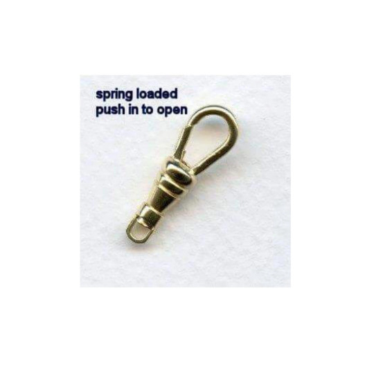 10 Pc Lot Swivel Clip Pocket Watch Chain Repair White SILVER Lanyard Clasp 1″