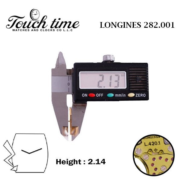 ETA 282.001 Longines (L.420.1) Swiss Made Watch Movement- 2Hand- Without Stem.