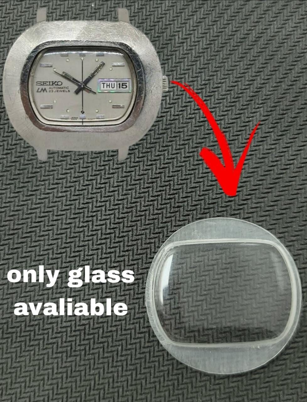 Seiko LM Automatic 5606-5011 Hand Made Watch Crystal Glass