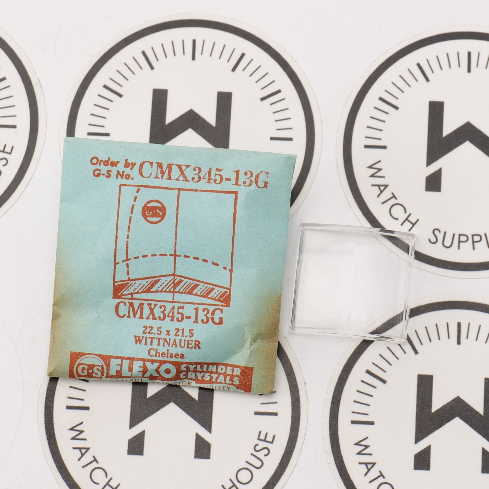 Vintage GS CMX345-13G Crystal Wittnauer 22.5 x 21.5 New Old Stock Part (MX)