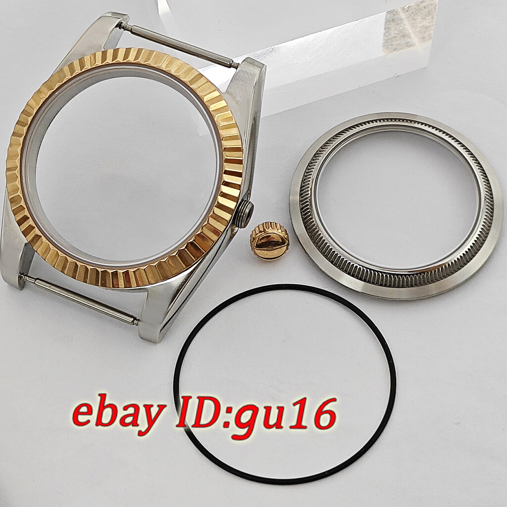36mm 39mm watch case rose gold silver fit NH35 Miyota 8215 ETA 2824/2836 DG2813