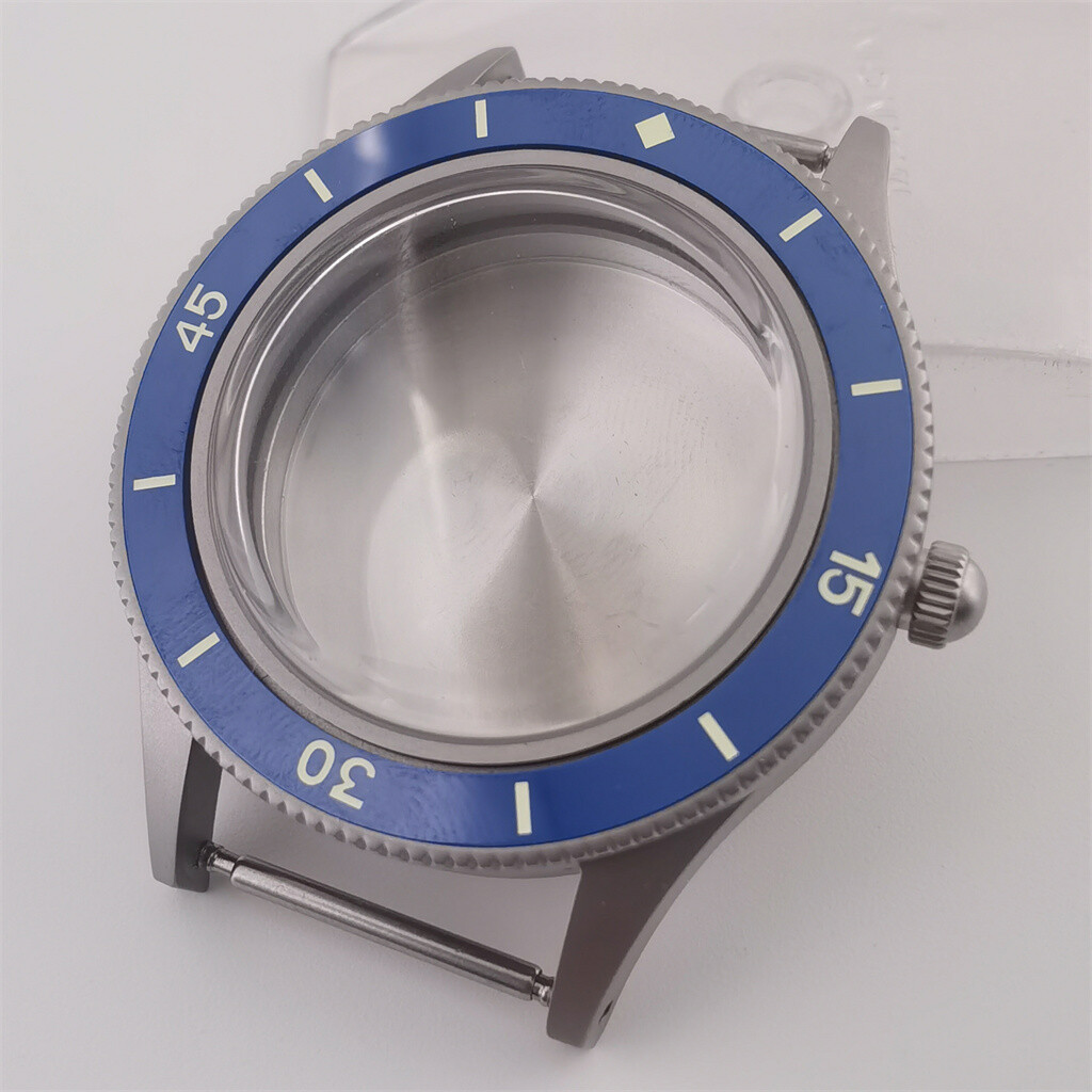 40mm Luminous bezel Frosted brushed Watch Case Fit NH34 NH35 NH36 Movement