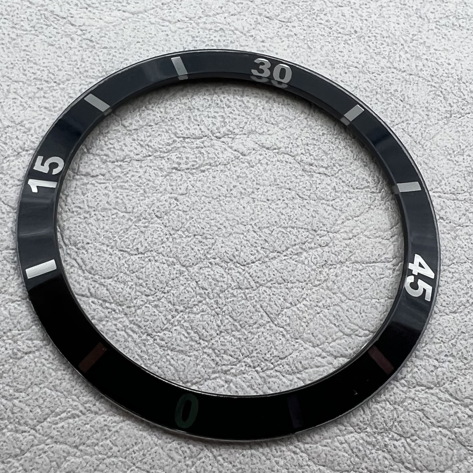2 PIECES 36mm Black Numberal Ceramic Watch Bezel Insert for Men Women Watch