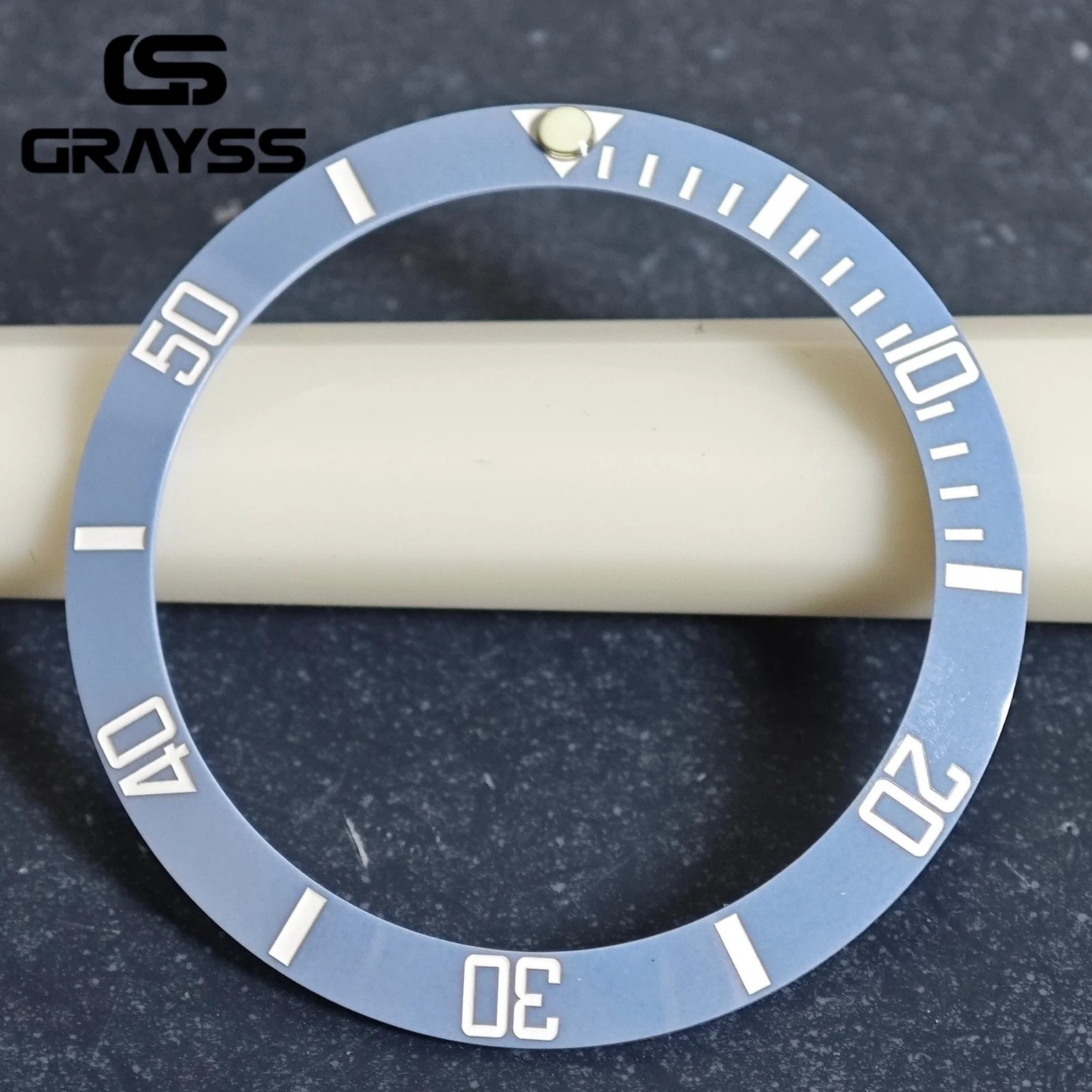 38mm Watch Bezel Insert 30.5mm Ceramic Aluminum Diver Ring Replacement Mod